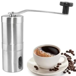 Molino de café manual portátil de acero inoxidable